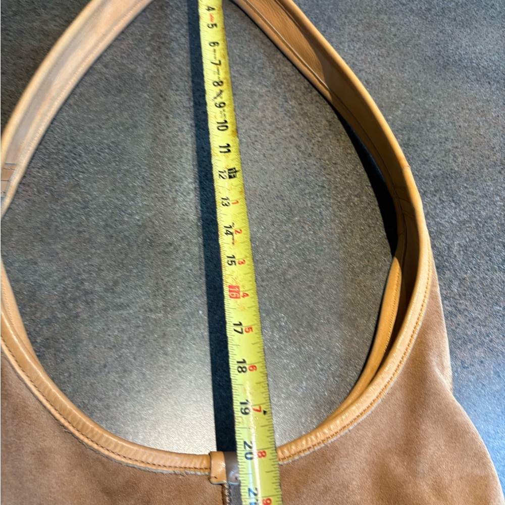 UGG Tan Suede Crossbody Bag with Relaxed Design - Picture 13 of 14